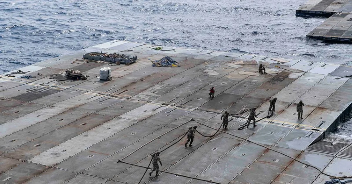 البنتاغون يكشف عن حجم فشل منصة غزة البحرية