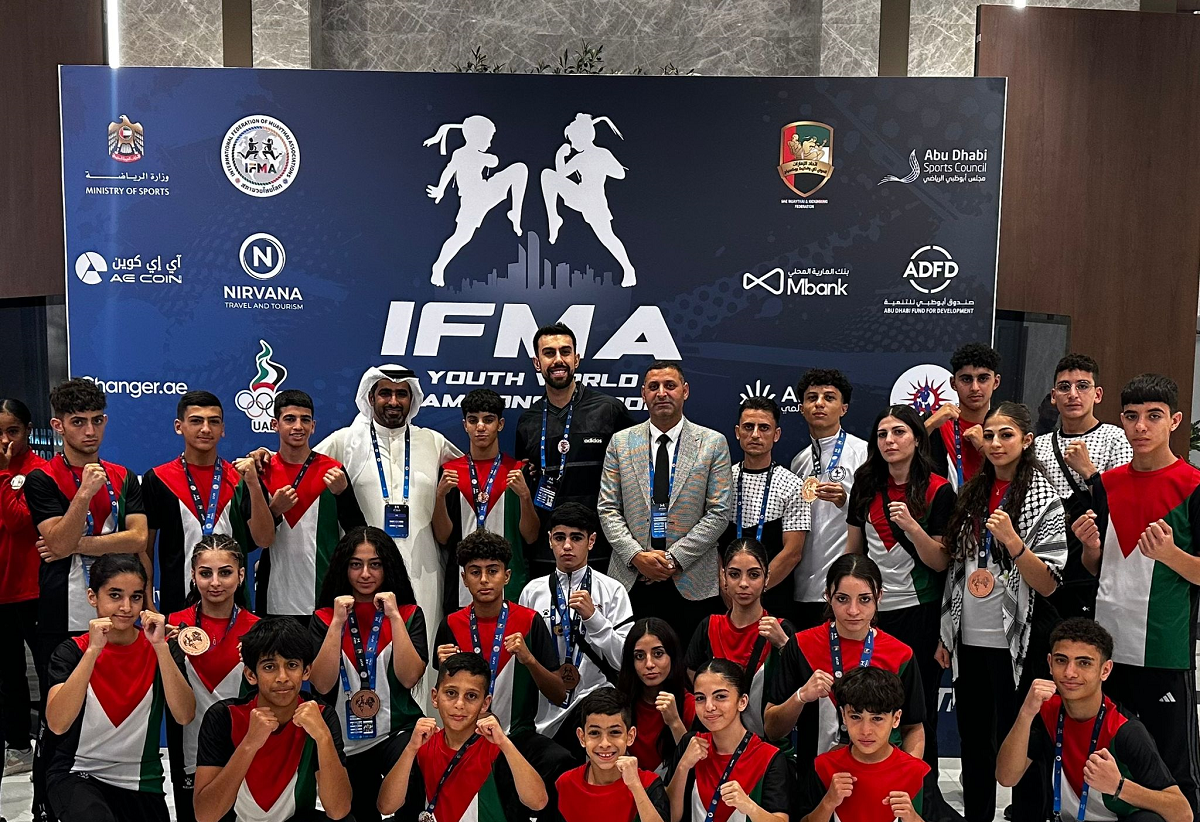 حضور فلسطيني لافت في بطولة العالم للشباب للمواي تاي في أبوظبي