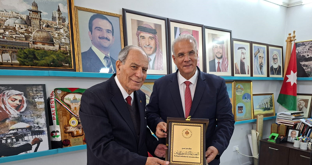 كنعان والشرقاوي يبحثان تنسيق الجهود في رصد الحالة الاقتصادية والتوثيق والإعلام لدعم القدس