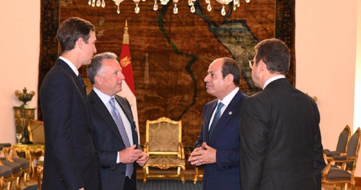 السيسي يستقبل ويتكوف وكوشنير : اتطلع لتوقيع اتفاق غزة في القاهرة بحضور ترمب