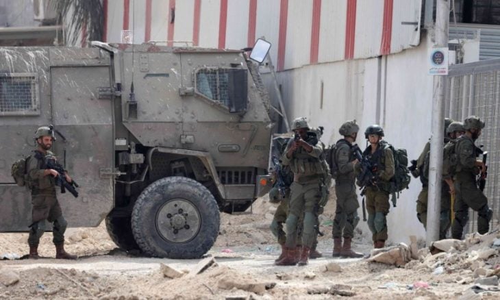 إصابة جندي إسرائيلي في نابلس 