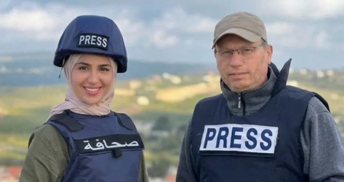 استشهاد الصحفيين علي شعيب وفاطمة فتوني جنوب لبنان  