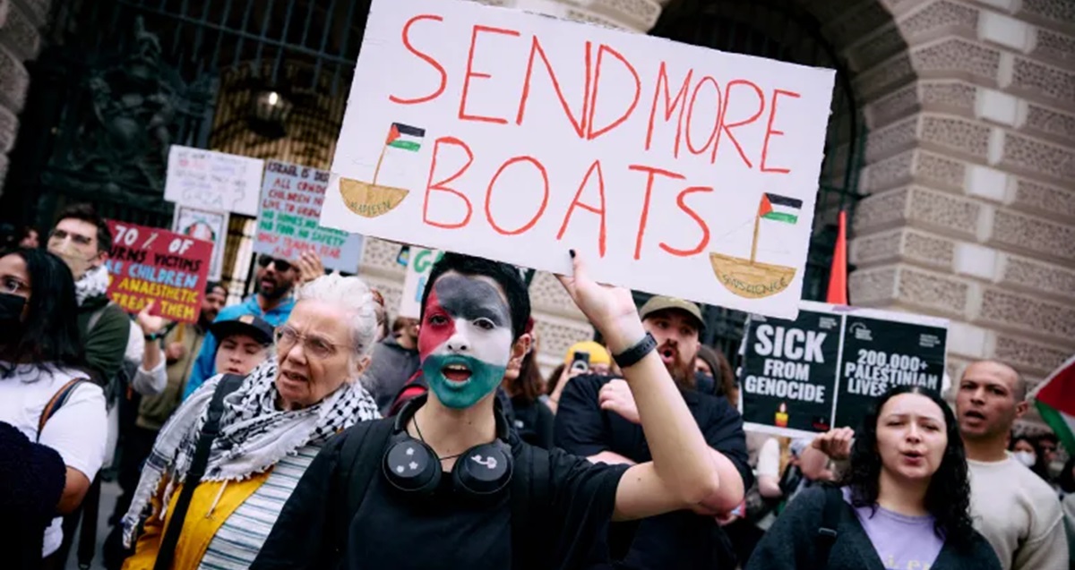 وقفات احتجاجية في لندن وبرلين بعد اختطاف إسرائيل السفينة "مادلين"