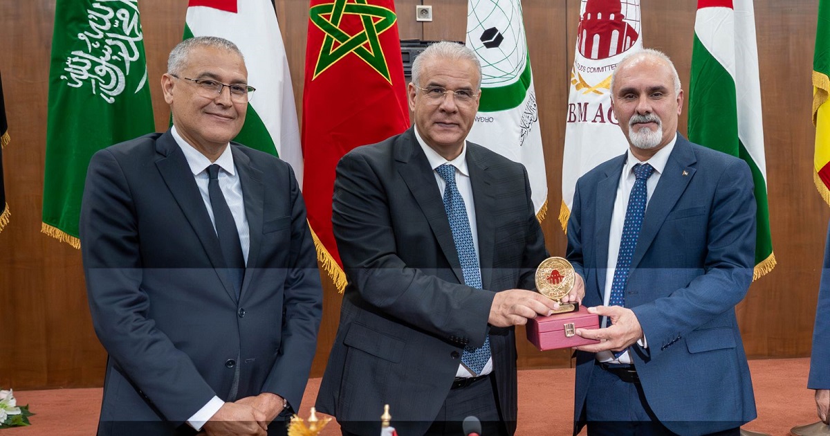 وزير الزراعة الفلسطيني يزور مقر وكالة بيت مال القدس الشريف في الرباط