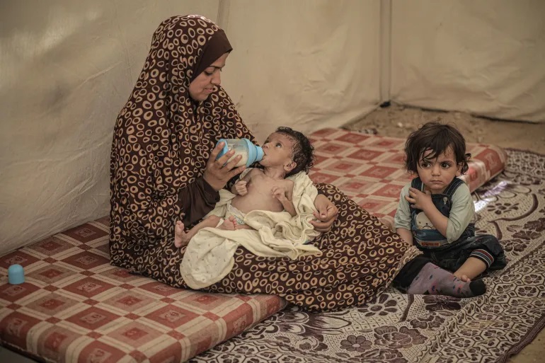 40 ألف رضيع معرضون للموت البطيء في غزة