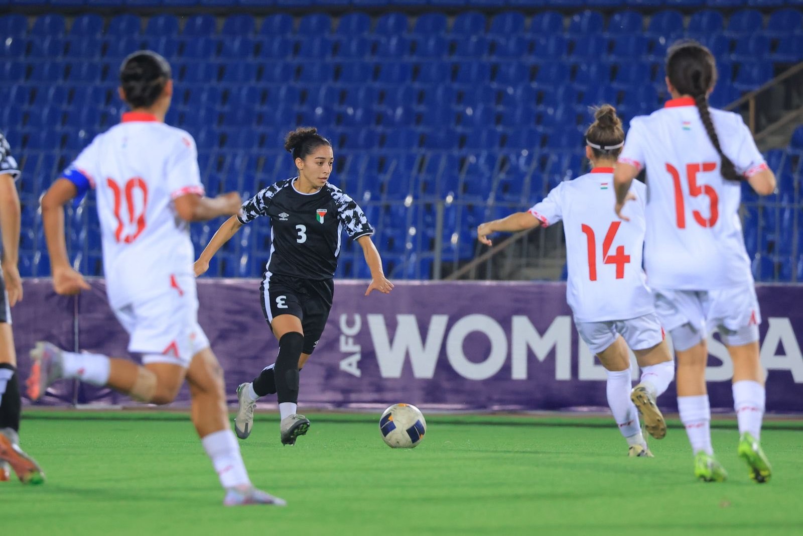 فدائي السيدات يختتم تصفيات كأس آسيا بثلاثية في شباك طاجيكستان