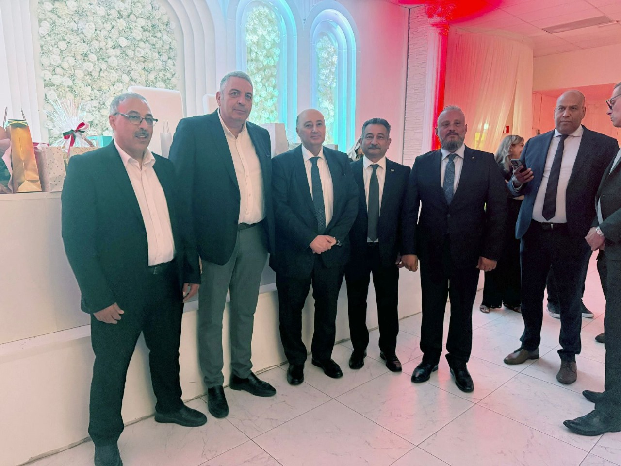 حركة فتح والجالية  بالسويد تؤكدان على وقف العدوان وابراز المجاعة خلال وداع السفير اللبناني 