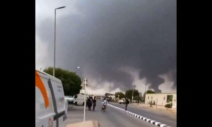 الحوثيون يستهدفون  منشأة تابعة لشركة أرامكو السعودية بطائرة مسيرة