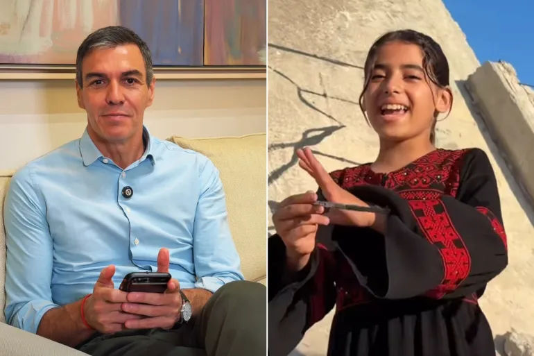 سانشيز يوجه رسالة مصورة ومؤثرة لطفلة من غزة