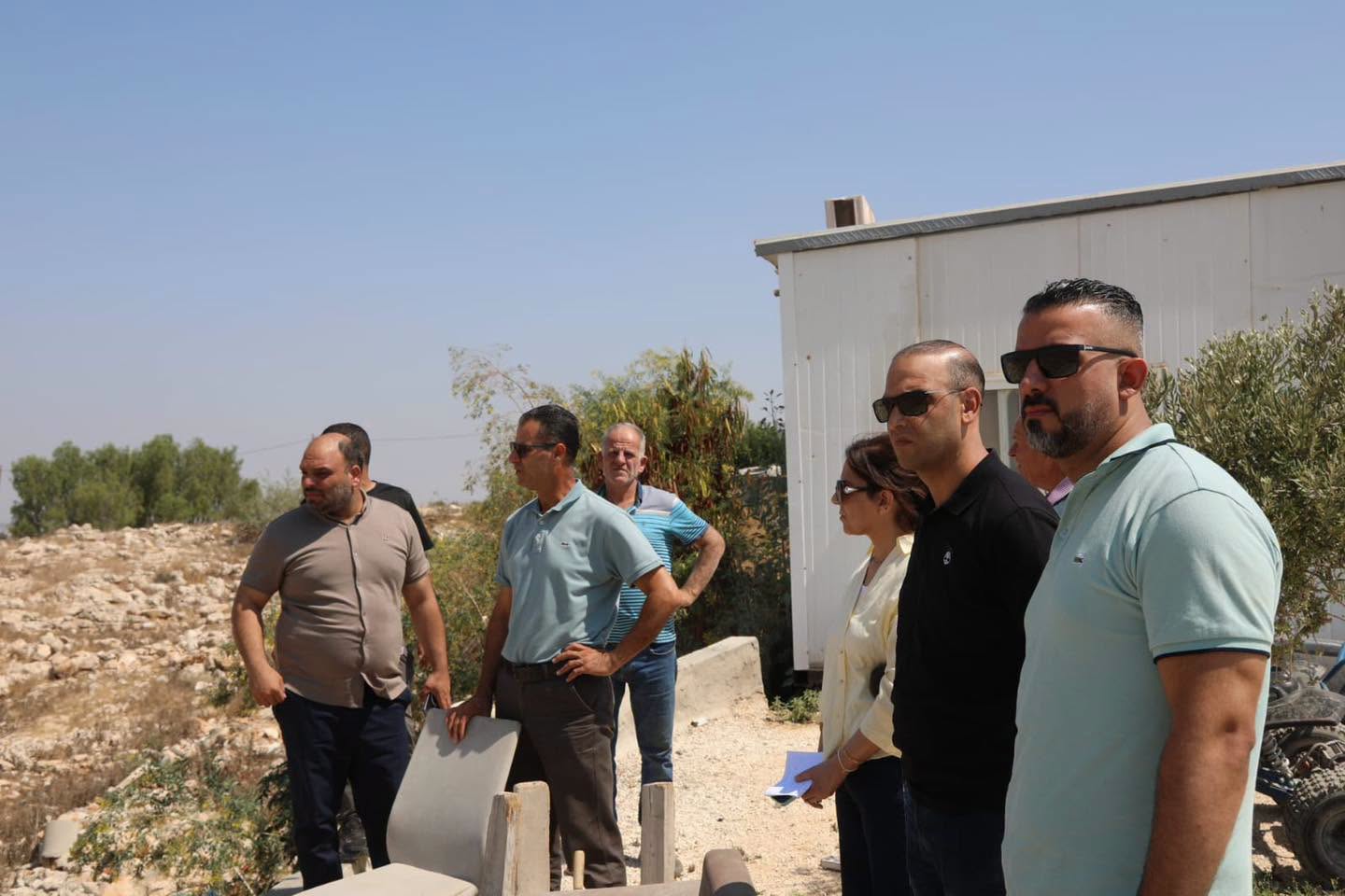 هيئة مقاومة الجدار تتفقد المناطق المستهدفة في دير بلوط