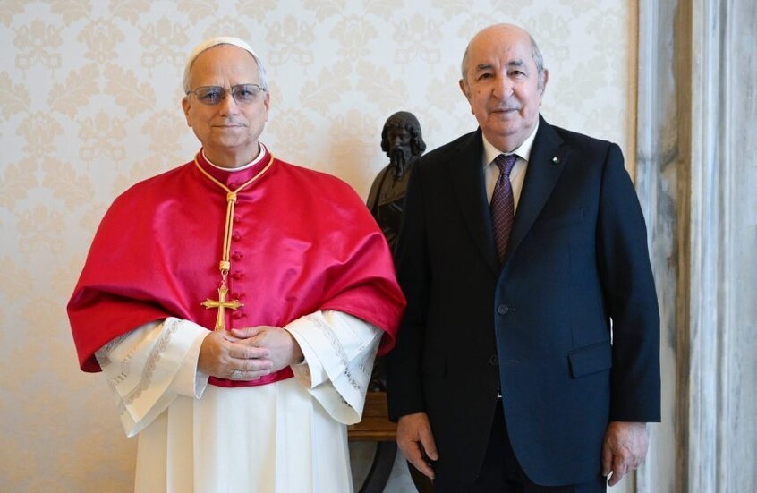 تبون وبابا الفاتيكان يدعوان إلى إنصاف الشعب الفلسطيني وتمكينه من إقامة دولته المستقلة