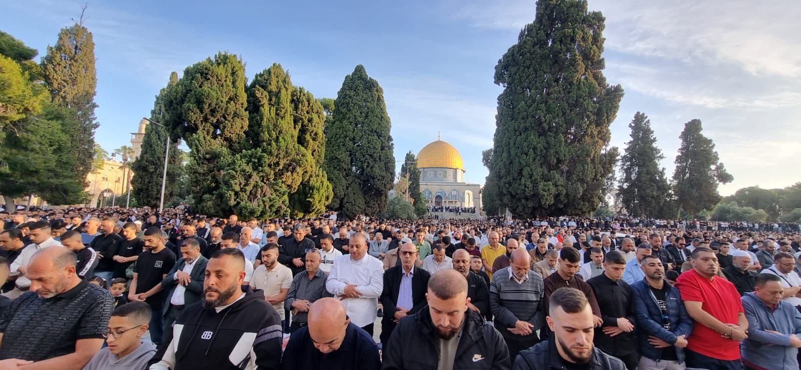 140 ألف مصلٍ يؤدون صلاة عيد الأضحى في المسجد الأقصى رغم تشديدات الاحتلال 
