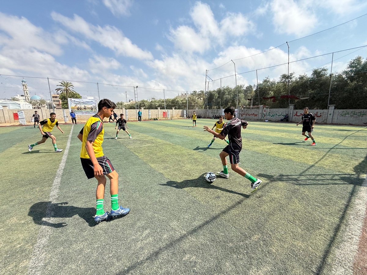 الاتحاد الفلسطيني لكرة القدم  يفتتح مركز براعم العنقاء في المنطقة الوسطى 