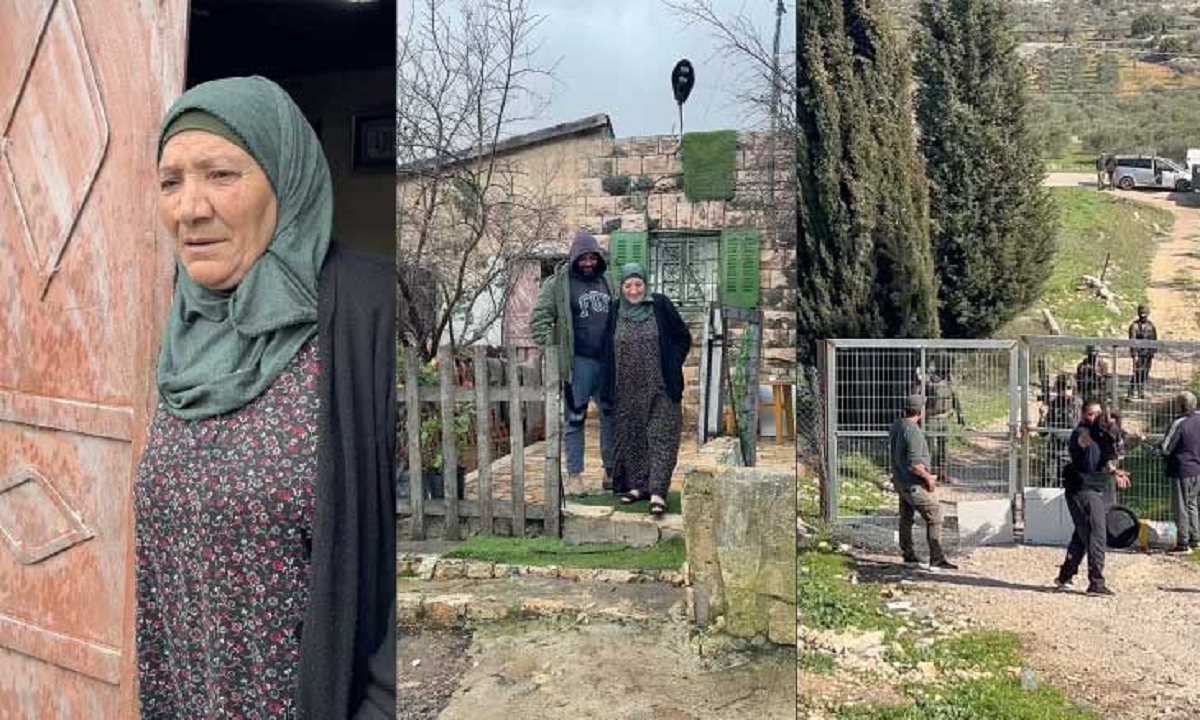 أم محمد في سنجل تقاوم إرهاب المستوطنين الذين يفصلون بيتها عن مصدر عيشها