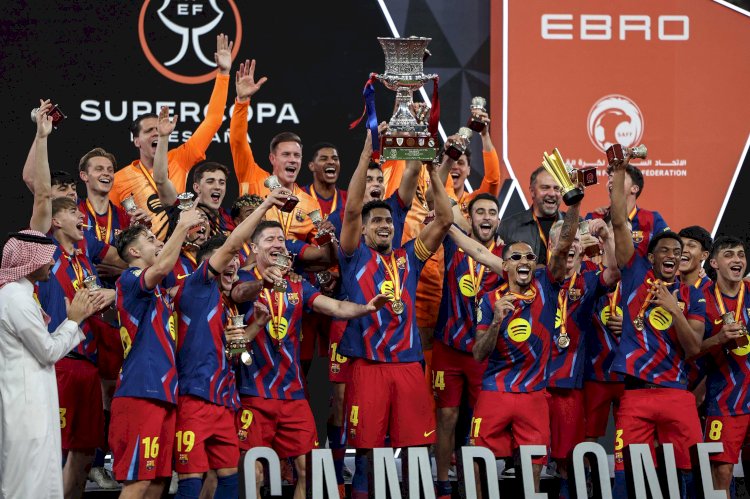 برشلونة يفوز بكأس السوبر الإسباني للمرة  الـ16 في تاريخه على حساب ريال مدريد