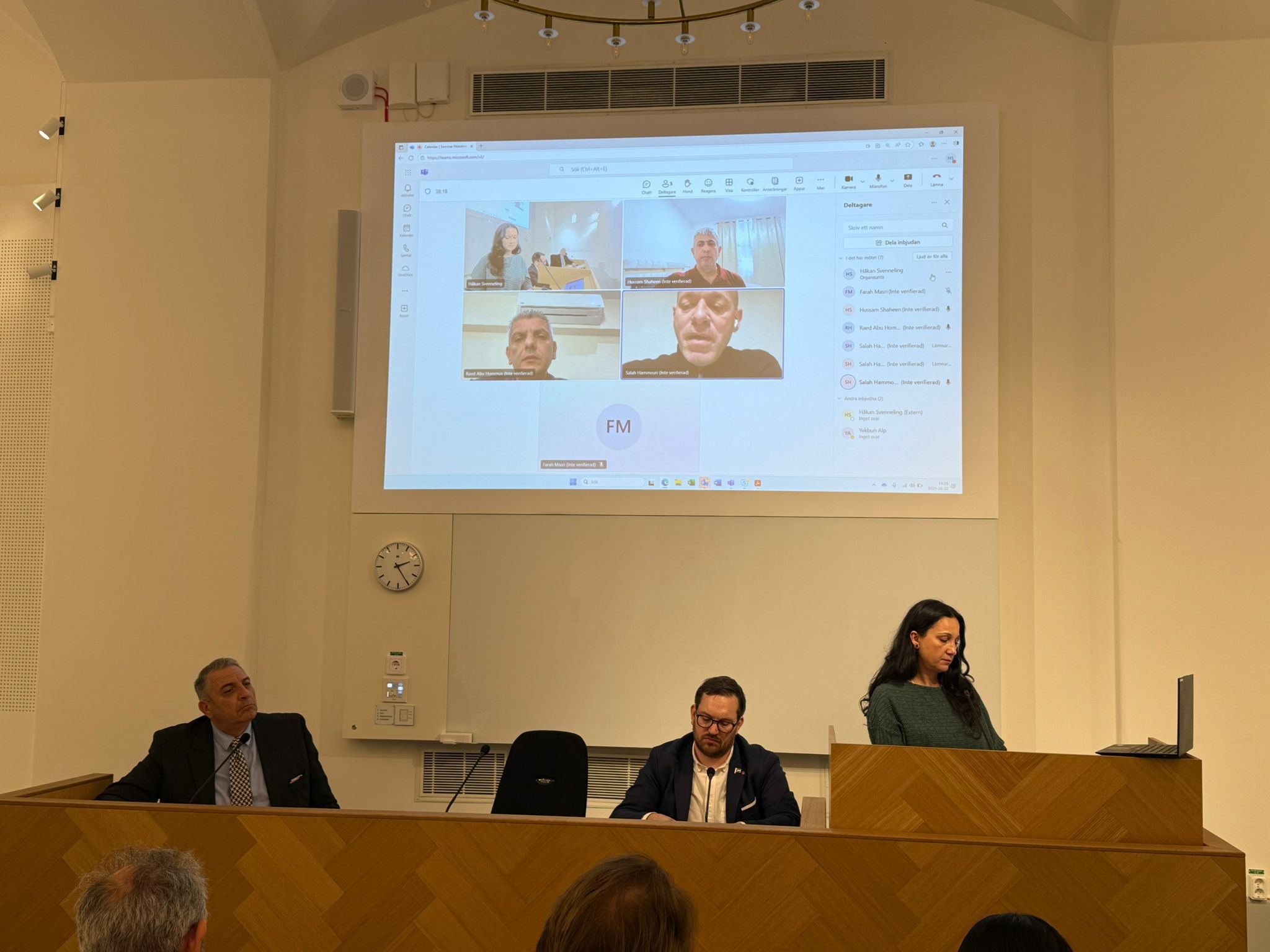 حزب اليسار السويدي ينظم ندوة في البرلمان حول الاسرى  الفلسطينيين