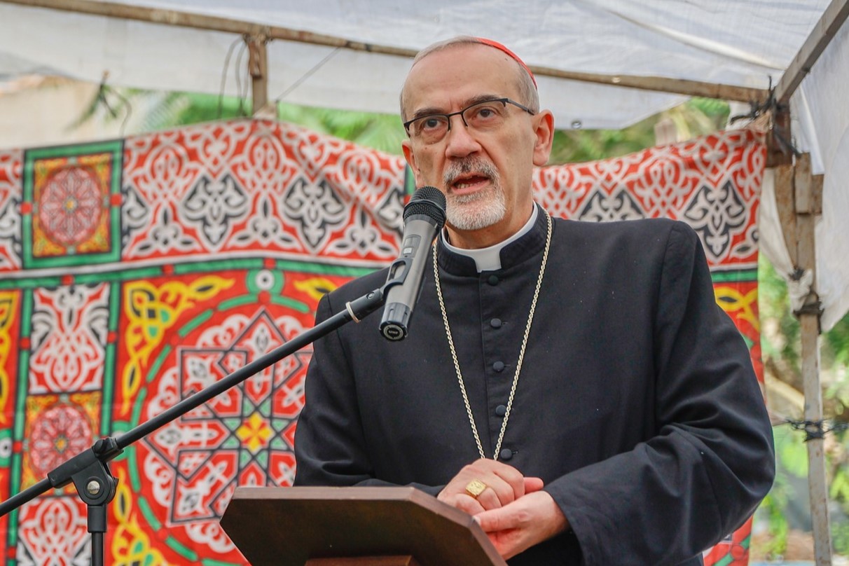  بطريرك القدس للاتين الكاردينال بييرباتيستا بيتسابالا من غزة: سنعيد إعمار البيوت والمدارس ولن نرحل