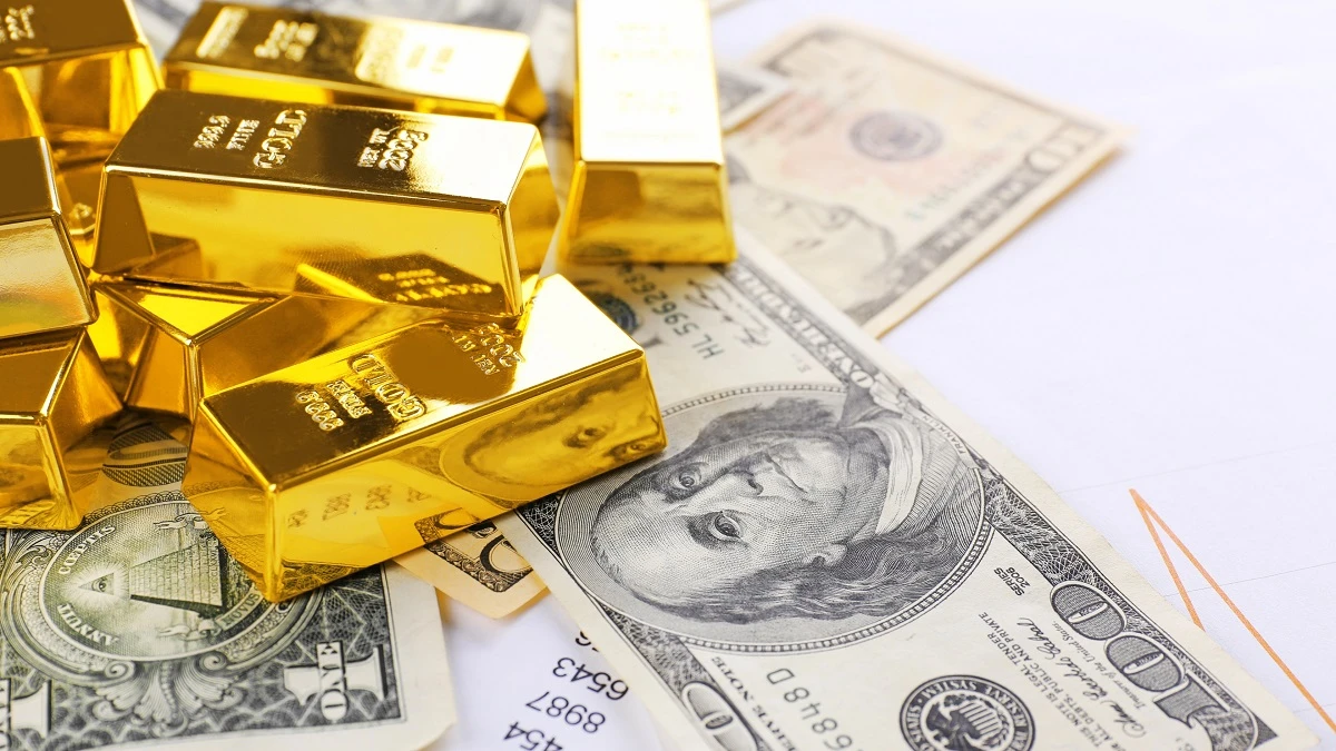 ارتفاع أسعار الذهب وتراجع الدولار 